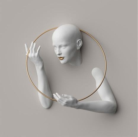 Abstract Artwork In Gold Frame