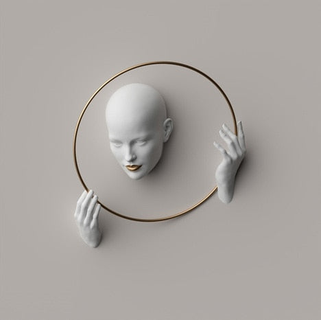 Abstract Artwork In Gold Frame
