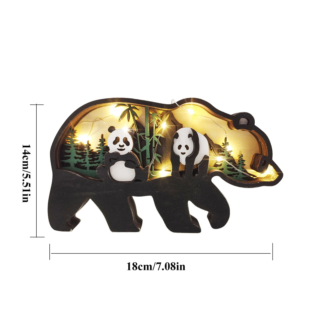 Hollow Forest Animals Statue Crafts